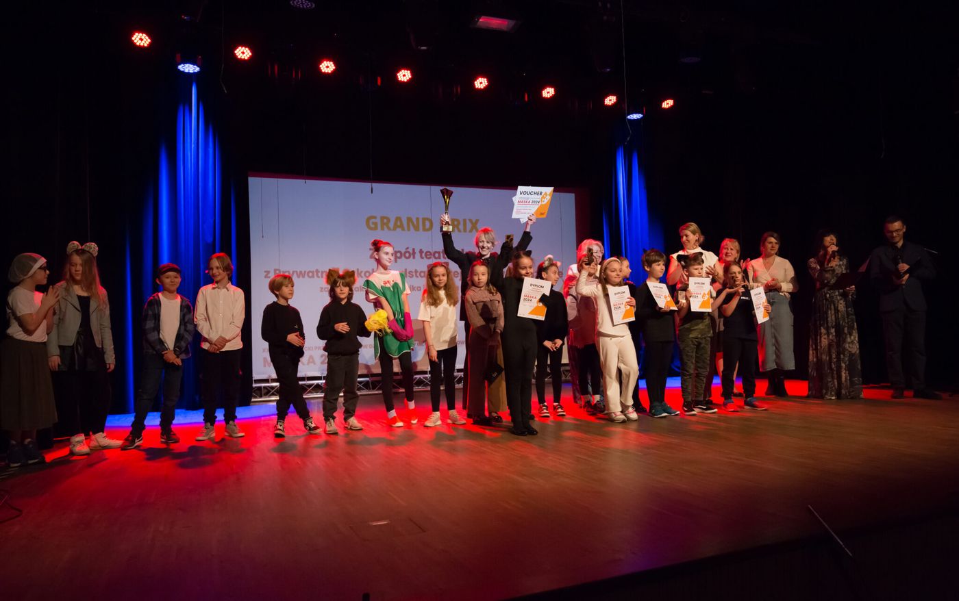 Odbiór Grand Prix na Festiwalu MASKA 2024